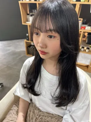 セミロング シェアハピ 隼人のヘアスタイル