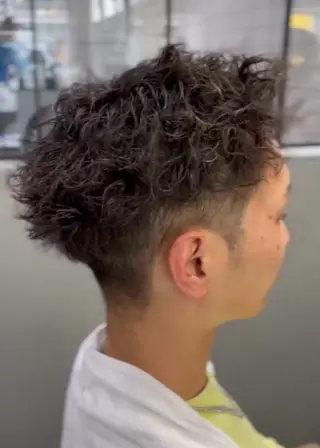 ショート パーマ メンズ メンズ専門サロン wokeのヘアスタイル