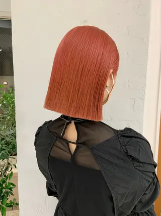 ミディアム カラー パーマ/ボブ /レイヤー チヒロのヘアスタイル