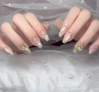 ネイル 🎀PG🩵 ネイルサロンのネイルデザイン