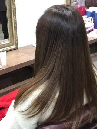 ロング カラー レイヤーカット匠 イソザキノリユキのヘアスタイル