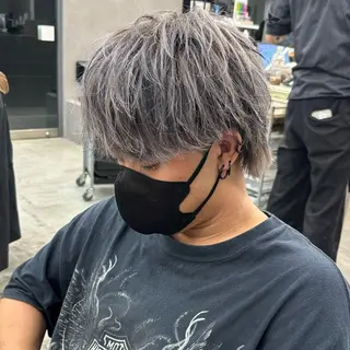 ミディアム Lit.富士 久保田風太のヘアスタイル