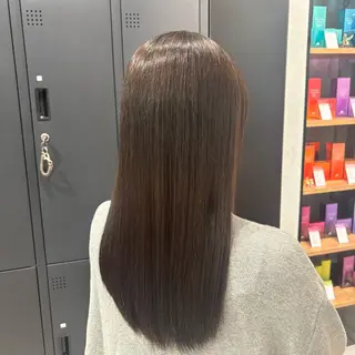 ロング カラー うる艶カラー✨️ 耳ツボ💠mamiのヘアスタイル