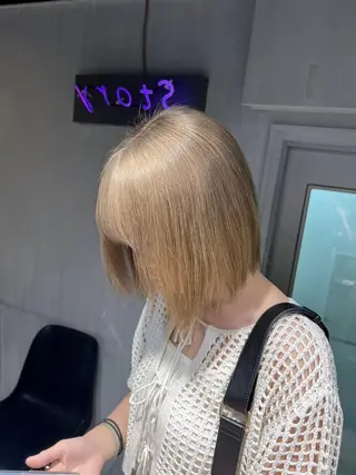 カラー 大人かわいい💍🤍 ボブ/ショートボブのヘアスタイル