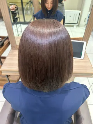 ショート 韓国 ブリーチ無し Wカラー💗夢果💗のヘアスタイル