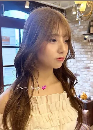 カラー Ly hair / nanoha🤍のヘアスタイル