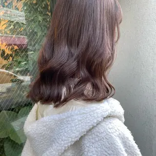 セミロング カラー Hana ♡ marshu梅田のヘアスタイル
