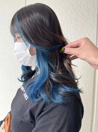 ロング カラー 池田 真衣のヘアスタイル