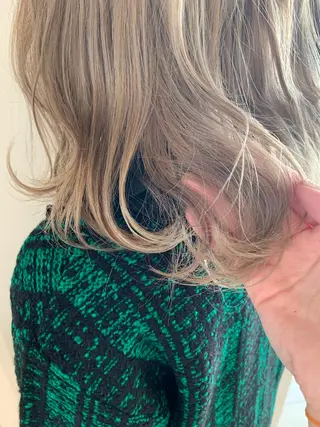 セミロング カラー 暖色専門美容師🎀 お客様満足度◎のヘアスタイル