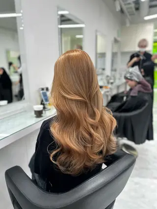 セミロング カラー ❄最強かわいいカラー ❄️MINA❄️のヘアスタイル