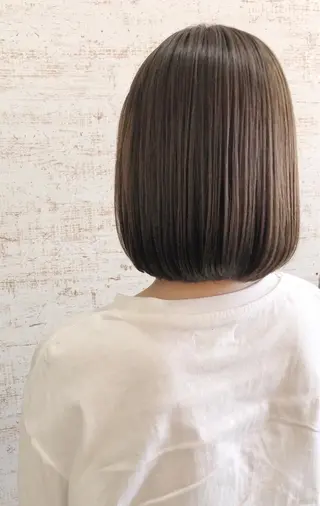 ミディアム カラー ケアブリーチ /髪質 改善/古橋圭史郎のヘアスタイル