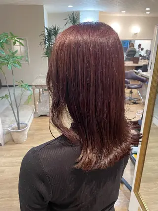 セミロング カラー 透明感/チョコカラー 💍TAMA💍のヘアスタイル