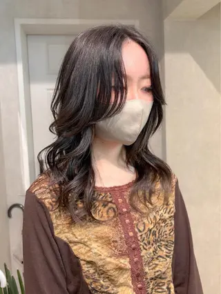 セミロング 透明感モテスタイル 💞SHIORI💞のヘアスタイル