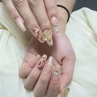 ネイル 🍄Rina🍄 韓国風ネイルのネイルデザイン