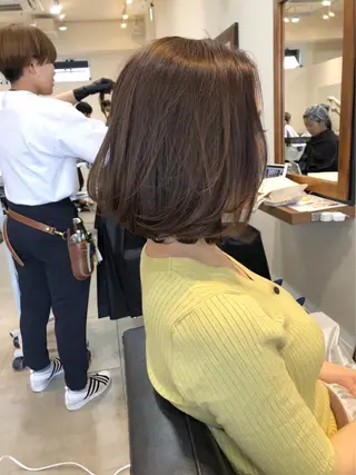 ミディアム カラー パーマ 💫期間限定価格💫 似合わせカット🧚のヘアスタイル