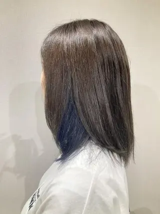 セミロング 野々市市役所周辺/イ ージーボールド/竹内のヘアスタイル