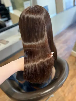 セミロング カラー 石野 友唯のヘアスタイル