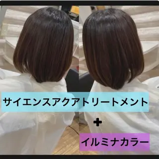 ミディアム カラー 『艶髪』で印象が激変 ！髪質改善専門KONのヘアスタイル