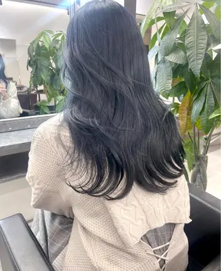 ロング カラー 天神/ハイトーン/艶 カラー/Miharuのヘアスタイル