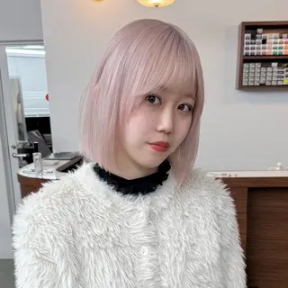 ショート 透明感ワンカラー梅田 ダブルカラー/川上のヘアスタイル