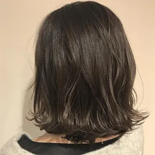 ミディアム カラー AMI Hair  supply所属・髪質改善カラー 韓国風レイヤーのヘアスタイル