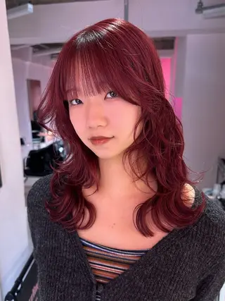 ミディアム ブリーチカラー 特化/MAHIROのヘアスタイル