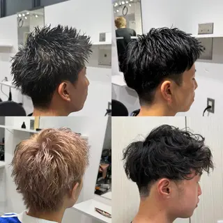 ショート メンズ メンズパーマ/艶 モテカラー/福井悟朗のヘアスタイル