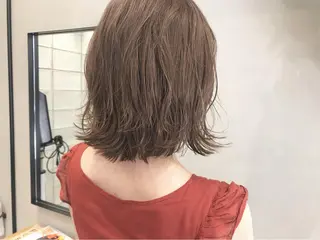 ミディアム カラー シェアサロンコネクト所属・Chiho/ 博多/パーマ/ボブのヘアスタイル