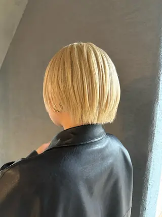 ショート 山影✨バレイヤージュ ハイライト✨メンズ◎のヘアスタイル