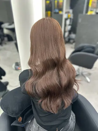 ロング カラー 縮毛矯正/艶カラー /髪質改善/なんばのヘアスタイル