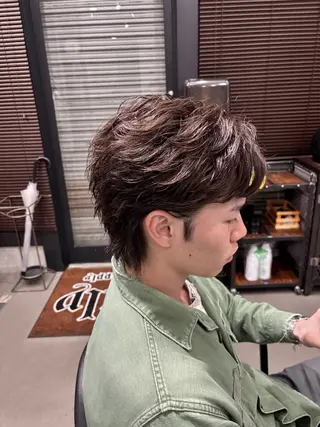 ショート Caly所属・メンズパーマモデル 募集中🔥マナトのヘアスタイル