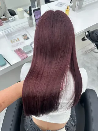 ロング カラー mina/暖色カラー 🥀韓国風カット🥀のヘアスタイル