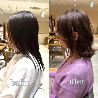 ミディアム カラー 🌟イメチェン美容師 🌟清水 大輝のヘアスタイル