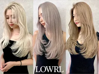 ロング カラー ブリーチ/エクステ LOWRL【ロウル】のヘアスタイル