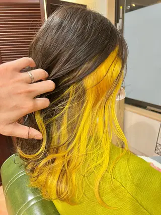ロング カラー 石井 佑樹のヘアスタイル