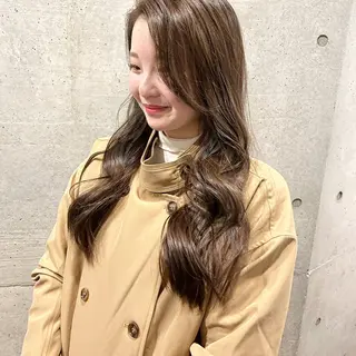 ロング カラー 後藤紗英/髪質改善 /オリーブベージュのヘアスタイル
