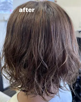 ミディアム パーマ 美容室 enのヘアスタイル