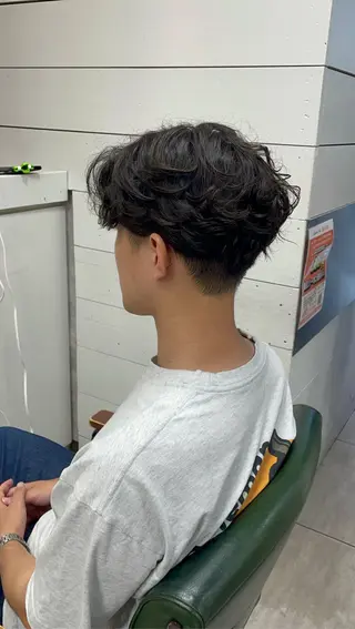 ショート パーマ メンズ 似合わせ/前髪カット /店長   村上直也のヘアスタイル