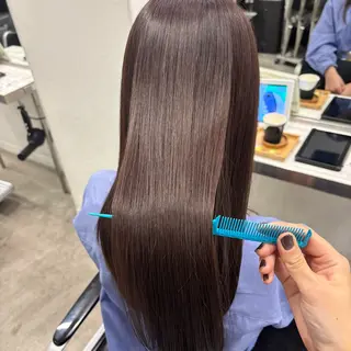 ロング カラー 髪質改善ストレート /暖色カラー🎀🪞のヘアスタイル