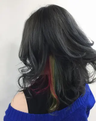 セミロング カラー 🌛ダブルカラー 🌜SAYAKAのヘアスタイル