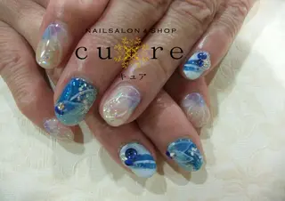 ミディアム ネイル ネイルサロン Cureのネイルデザイン
