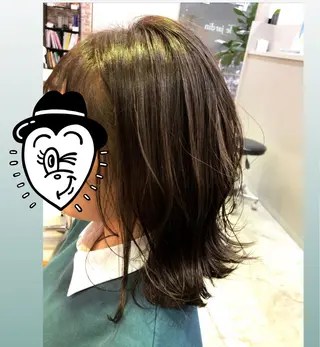 セミロング カラー 小野 遥南のヘアスタイル