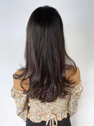 セミロング カラー パーマ ヘアアレンジ ITbyALBUM 中野店のヘアスタイル