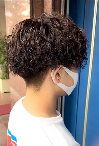 ショート パーマ メンズ 🦩パーマン🦩佐藤 航太のヘアスタイル