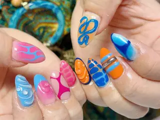 ネイル Nail Atelier IamI所属・アイアムアイ 大村磨衣のネイルデザイン