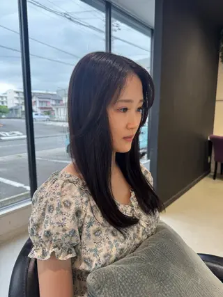 セミロング 透明感艶カラー/縮毛 矯正💎/miuのヘアスタイル