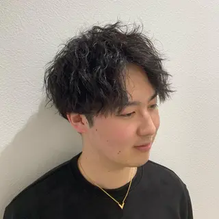 ショート パーマ メンズ メンズ特化美容師/ 藤戸 椋のヘアスタイル