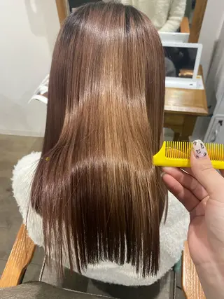 セミロング Jewel  Box東梅田所属・髪質改善サロン 梅田/ヨナミネのヘアスタイル