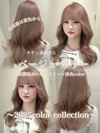 ロング カラー 🌿レイヤー/ブリー チ/🌿JINのヘアスタイル