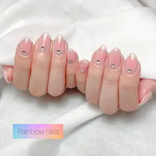 ネイル Rainbow nailsくろちゃんのネイルデザイン